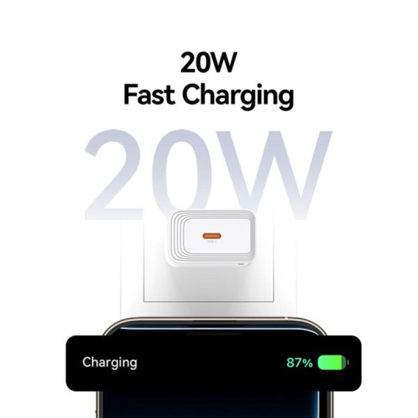 EDA008716001A_3.jpg USAMS CC325 T69 PD 20W USB-C / Type-C Single Port Fast Charger, CC325