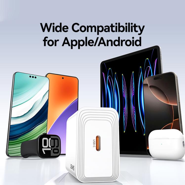 USAMS CC325 T69 PD 20W USB-C / Type-C Single Port Fast Charger, CC325 5 USAMS CC325 T69 PD 20W USB-C / Type-C Single Port Fast Charger, CC325 - Image 5
