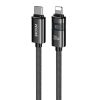 WK WDC-104 Raython 2 Digital Display 30W Type-C to 8 Pin Fast Charging Data Cable, Length: 1.2m, WDC-104