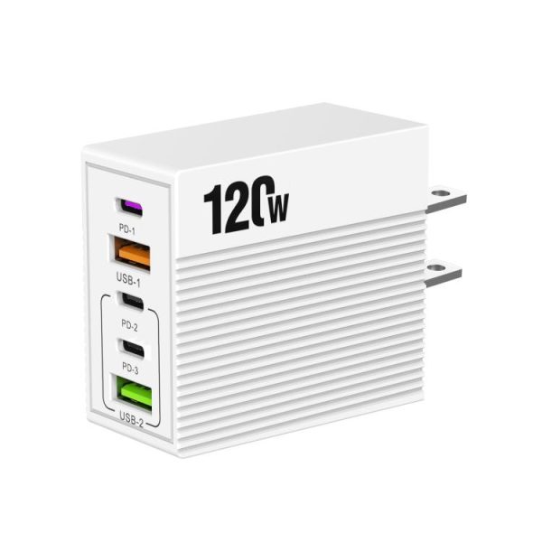 EDA008823001A-1.jpg ADC-F007 120W 3xType-C Dual USB Multi-Port Charger, US Plug, EU Plug, UK Plug