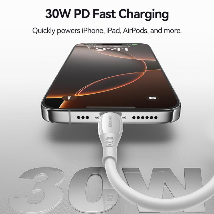 JOYROOM S-A59 Vibrant Series 30W Type-C to 8 Pin Fast Charging Data Cable, 1.2m 2 JOYROOM S-A59 Vibrant Series 30W Type-C to 8 Pin Fast Charging Data Cable, 1.2m - Image 2