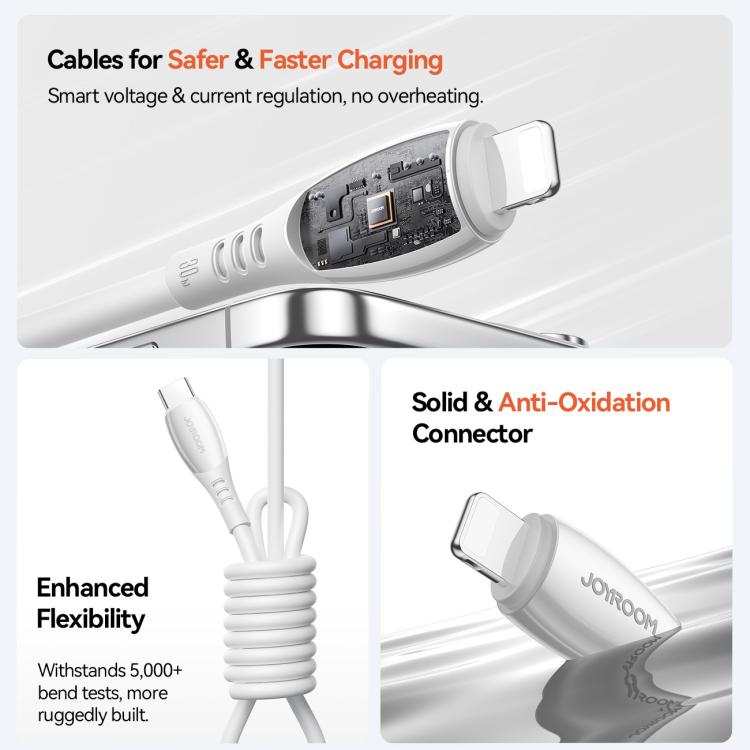 JOYROOM S-A59 Vibrant Series 30W Type-C to 8 Pin Fast Charging Data Cable, 1.2m 7 JOYROOM S-A59 Vibrant Series 30W Type-C to 8 Pin Fast Charging Data Cable, 1.2m - Image 7