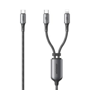JOYROOM S-A57 RapidX Series 100W 2-in-1 USB-C / Type-C to USB-C / Type-C, 8 Pin Fast Charging Data Cable, 1.5m
