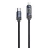 EDA008887801A-1.jpg Yesido CA201 27W Type-C to 8 Pin OLED Display Charging Data Cable, Type-C to 8 Pin