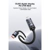 EDA008887801A_1.jpg Yesido CA201 27W Type-C to 8 Pin OLED Display Charging Data Cable, Type-C to 8 Pin