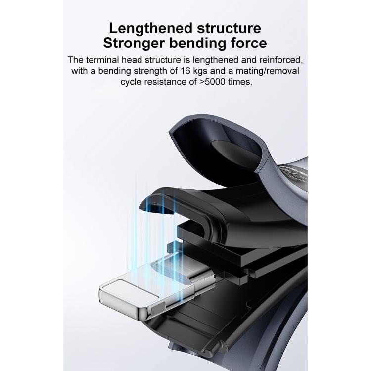 Yesido CA201 27W Type-C to 8 Pin OLED Display Charging Data Cable, Type-C to 8 Pin 10 Yesido CA201 27W Type-C to 8 Pin OLED Display Charging Data Cable, Type-C to 8 Pin - Image 10