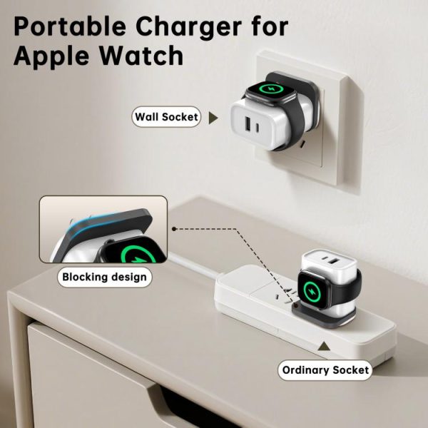 XL-16 3 in 1 20W USB + Type-C Multifunctional Wireless Charger