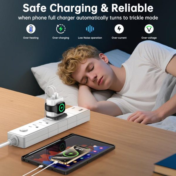 XL-16 3 in 1 20W USB + Type-C Multifunctional Wireless Charger