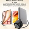 EDA008947601A_10.jpg Havit UC253 65W 3 in 1 GaN Travel Charger with Type-C Retractable Cable, UC25...