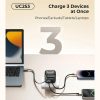 EDA008947601A_11.jpg Havit UC253 65W 3 in 1 GaN Travel Charger with Type-C Retractable Cable, UC25...