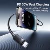 EDA008968701A_2.jpg USAMS SJ781 U94 USB-C / Type-C to 8 Pin PD30W Fast Charging Data Cable, 1m