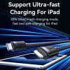 EDA008968701A_3.jpg USAMS SJ781 U94 USB-C / Type-C to 8 Pin PD30W Fast Charging Data Cable, 1m