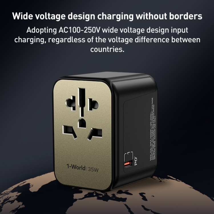 MOMAX 1-World UA9 PD 35W Fast Charger Power Adapter, UA9 5 MOMAX 1-World UA9 PD 35W Fast Charger Power Adapter, UA9 - Image 5