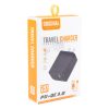 EPS0086B_3.jpg PD 20W USB-C/Type-C+QC 3.0 USB Ports Plaid Pattern Travel Charger, US Plug, US Plug (Black)
