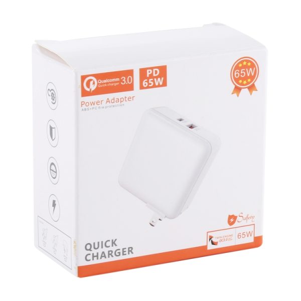 EPS0139W_5.jpg PD65W-A6 PD 65W 90 Degrees Foldable Pin Portable Multi-function USB Quick Charger, US Plug