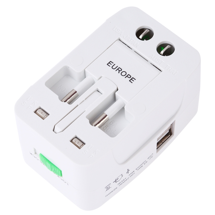 110-250V Multi-function Travel Universal Converter with Dual USB Interfaces, EU / UK / US / AU Plug 5 110-250V Multi-function Travel Universal Converter with Dual USB Interfaces, EU / UK / US / AU Plug - Image 5
