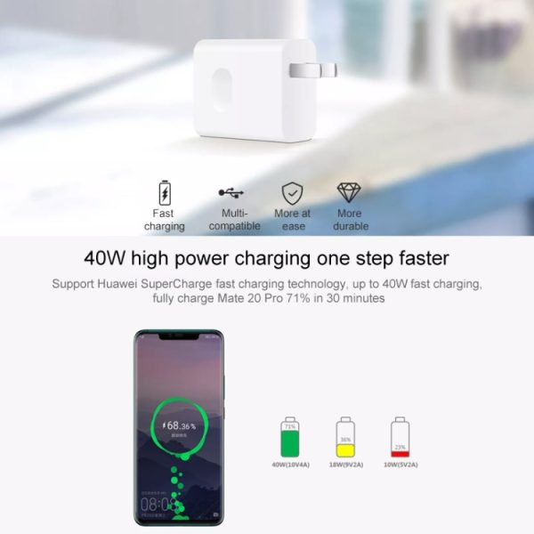 HAW1120W_3.jpg Original Huawei SuperCharge Wall Charger, 40W Max Fast Charging Version