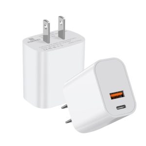 HAWEEL 20W Dual-Port Fast Charger Adapter, US Plug