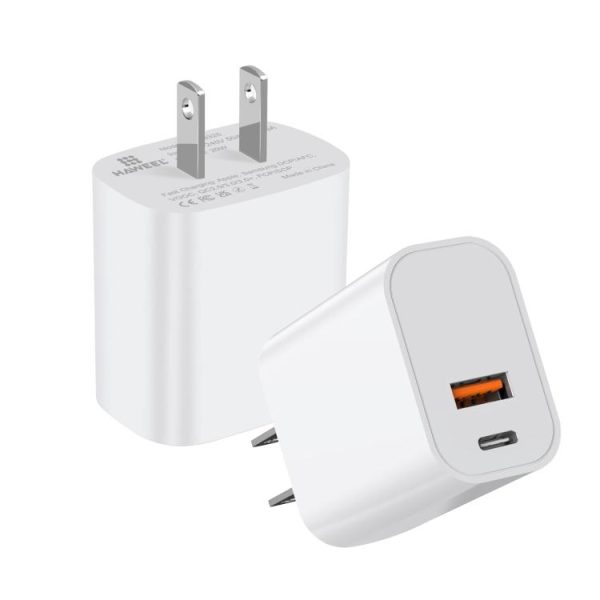 HWL3325.jpg HAWEEL 20W Dual-Port Fast Charger Adapter, US Plug