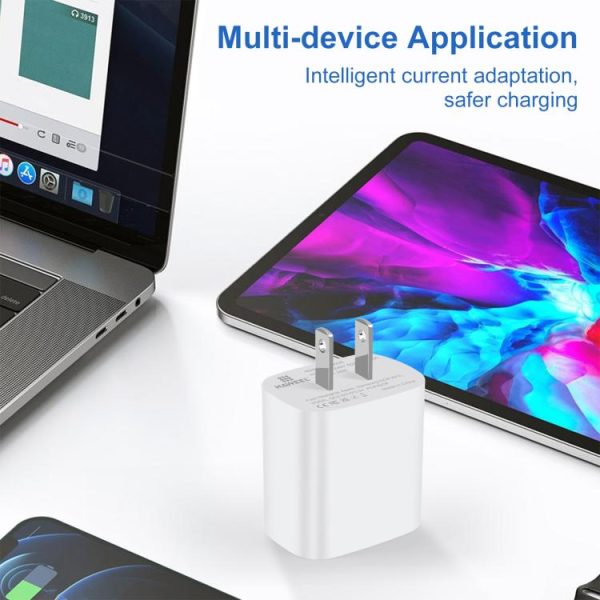 HWL3325_3.jpg HAWEEL 20W Dual-Port Fast Charger Adapter, US Plug