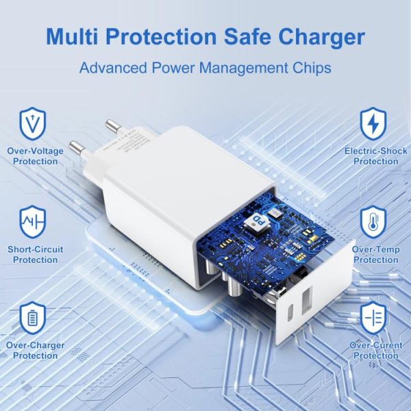 HWL3326_2.jpg HAWEEL 20W Dual-Port Fast Charger Adapter, EU Plug