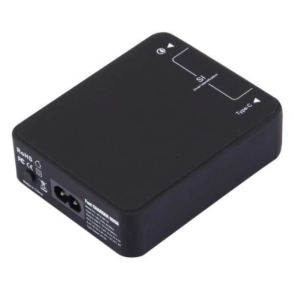 IP6G0848_3.jpg Q8118 1 Quick Charge 3.0 + 4 Smart Identification USB + 1 USB-C / Type-C 3.1 Desktop USB Charger