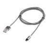 IP6G2696H_4.jpg 360 Degree Rotation 8 Pin to USB 2.0 Weave Style Magnetic Charging Cable with LED Indicator, Cable Length: 1m