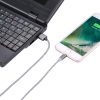 IP6G2696H_5.jpg 360 Degree Rotation 8 Pin to USB 2.0 Weave Style Magnetic Charging Cable with LED Indicator, Cable Length: 1m