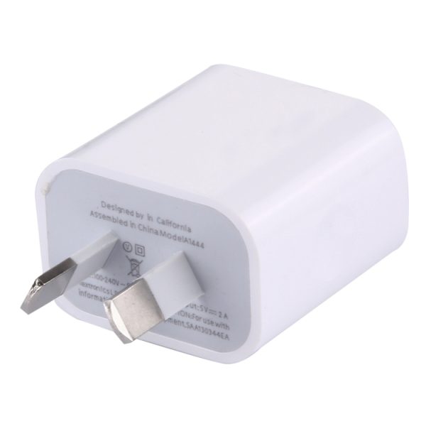IP6P0138_2.jpg 5V 2A High Compatibility 2 USB Ports Charger, AU Plug(White)