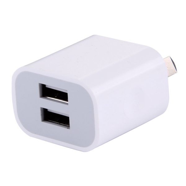IP6P0138_3.jpg 5V 2A High Compatibility 2 USB Ports Charger, AU Plug(White)