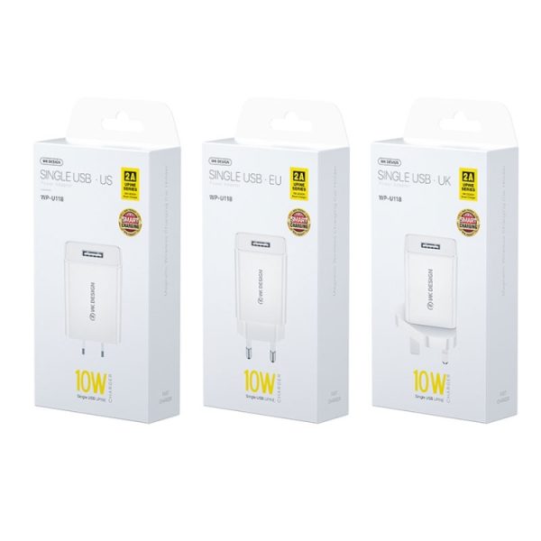 IP8G0027_2.jpg WK WP-U118 10W Single USB Port Travel Charger Power Adapter, EU Plug