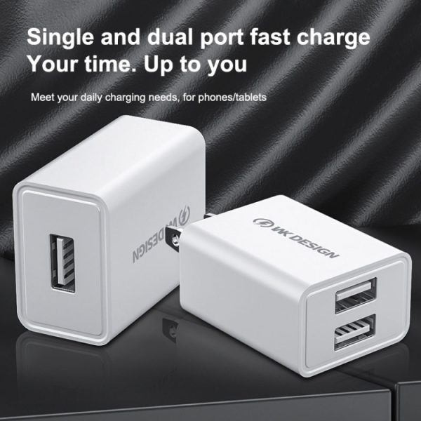 IP8G0027_3.jpg WK WP-U118 10W Single USB Port Travel Charger Power Adapter, EU Plug