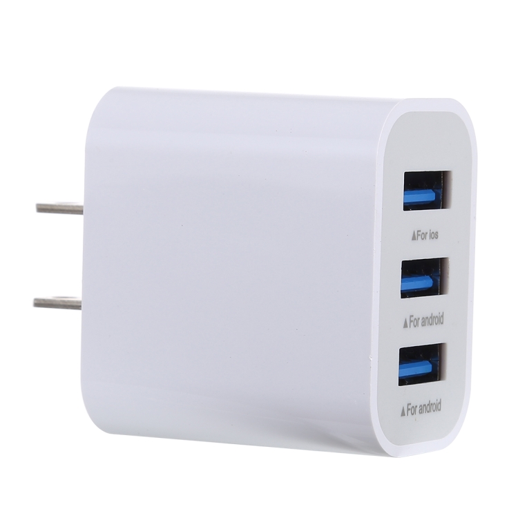 3.1A 3 USB Ports Quick Charger Travel Charger, US Plug, LZ-528 US 2 3.1A 3 USB Ports Quick Charger Travel Charger, US Plug, LZ-528 US - Image 2
