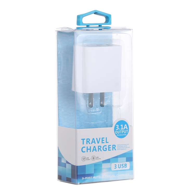 3.1A 3 USB Ports Quick Charger Travel Charger, US Plug, LZ-528 US 4 3.1A 3 USB Ports Quick Charger Travel Charger, US Plug, LZ-528 US - Image 4