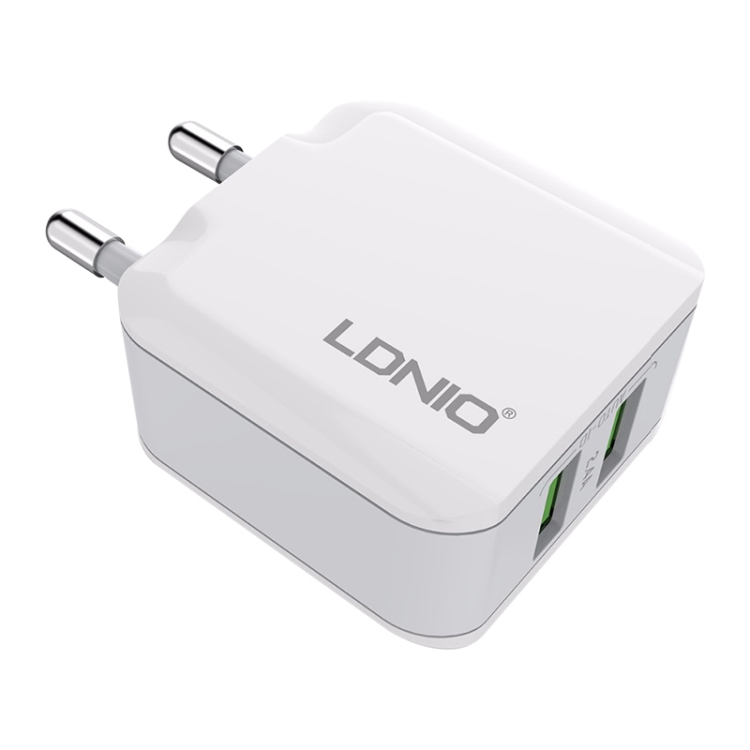 LDNIO A2201 2.4A Dual USB Charging Head Travel Direct Charge Mobile Phone Adapter Charger With Type-C Data Cable, Type-C 3 LDNIO A2201 2.4A Dual USB Charging Head Travel Direct Charge Mobile Phone Adapter Charger With Type-C Data Cable, Type-C - Image 3