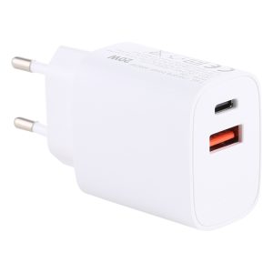 T085 20W USB + Type-C Fast Charging Travel Power Adapter, EU Plug, IP8G0711EU, IP8G0711US