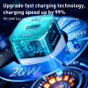 IP8G1263_B2.jpg WK WP-U149 20W USB+USB-C/Type-C Dual Port Transparent Charger, Specifications: US Plug