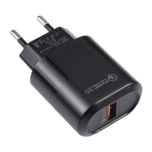 LZ-2117 18W QC3.0 3.1A USB Fast Charger, EU Plug, EU Plug