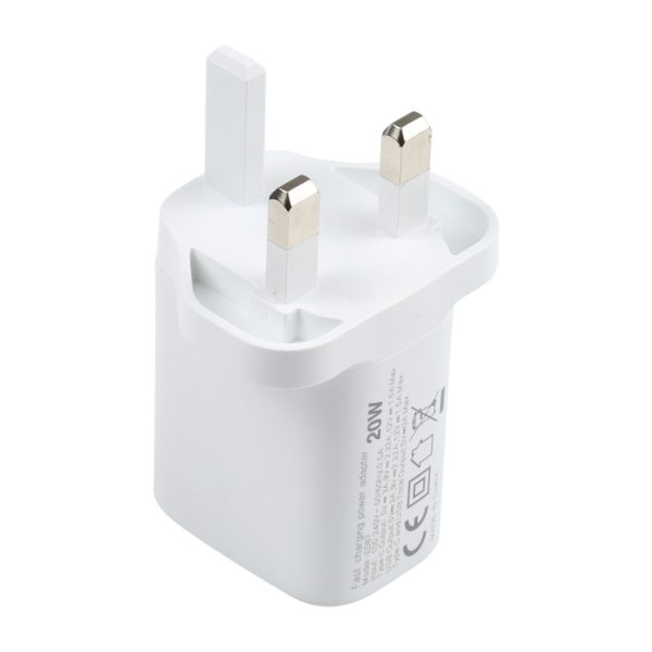 IP8G1924_2.jpg E087 20W USB-C / Type-C + USB Ports Fast Charging Travel Charger, UK Plug