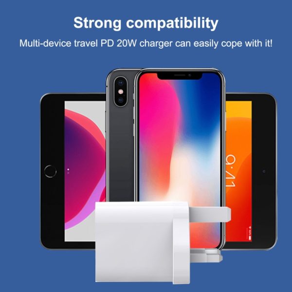 IP8G1924_5.jpg E087 20W USB-C / Type-C + USB Ports Fast Charging Travel Charger, UK Plug