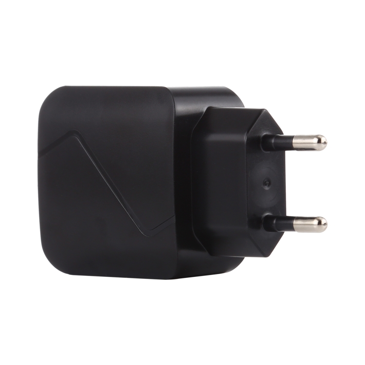 LZ-819A+C QC3.0 USB + PD 18W USB-C / Type-C Interfaces Travel Charger with Indicator Light, EU Plug, EU Plug 4 LZ-819A+C QC3.0 USB + PD 18W USB-C / Type-C Interfaces Travel Charger with Indicator Light, EU Plug, EU Plug - Image 4