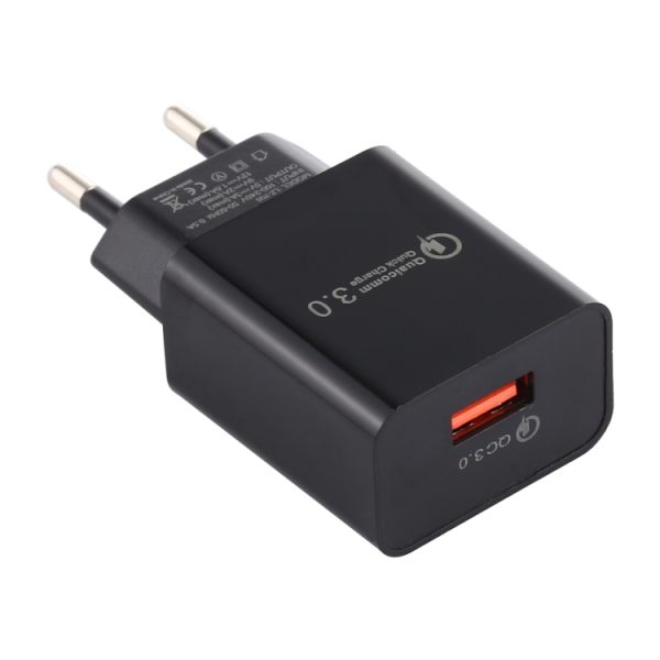 IP8G5892B-1.jpg LZ-706 QC3.0 Single USB Port Travel Charger, EU Plug
