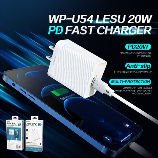 IP8G7354_3.jpg WK WP-U54 Max 20W Maxspeed PD Fast Charger