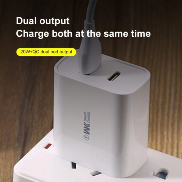 IP8G7355_B5.jpg WK WP-U53 QC3.0 Charger 20W USB Type-C Maxspeed PD Fast Charger