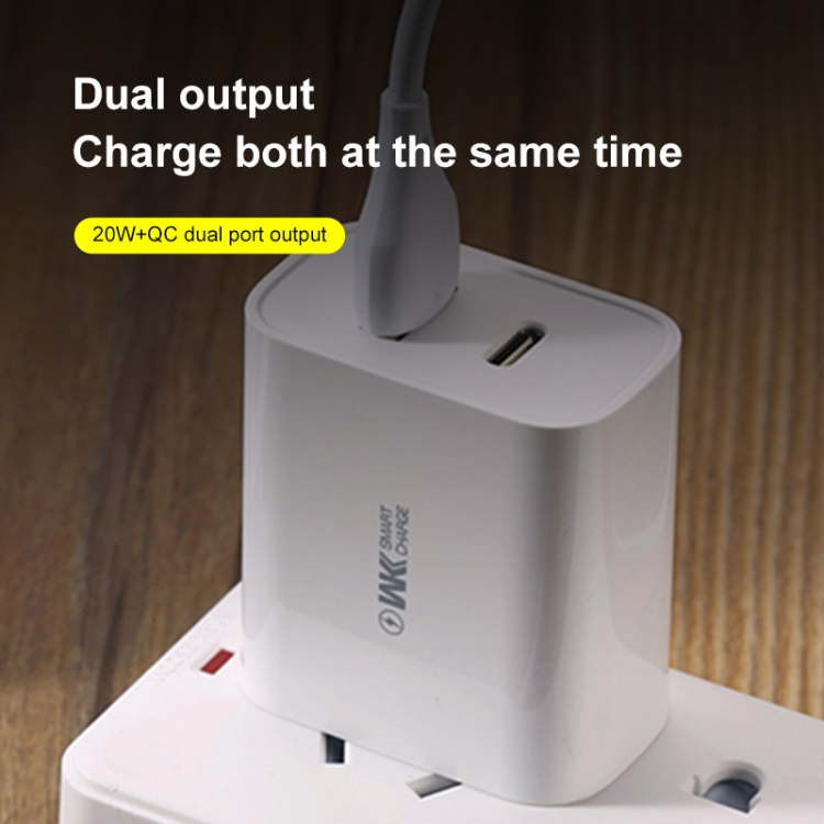 WK WP-U53 QC3.0 Charger 20W USB Type-C Maxspeed PD Fast Charger 8 WK WP-U53 QC3.0 Charger 20W USB Type-C Maxspeed PD Fast Charger - Image 8