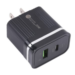 46-A2C2 20W PD + QC3.0 USB Multifunction Fast Charger,US Plug, US Plug