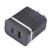 IP8G7751B_1.jpg 46-A2C2 20W PD + QC3.0 USB Multifunction Fast Charger,US Plug, US Plug