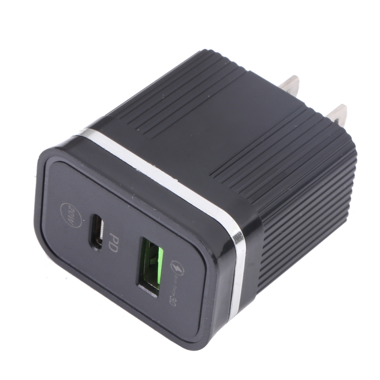 46-A2C2 20W PD + QC3.0 USB Multifunction Fast Charger,US Plug, US Plug 2 46-A2C2 20W PD + QC3.0 USB Multifunction Fast Charger,US Plug, US Plug - Image 2