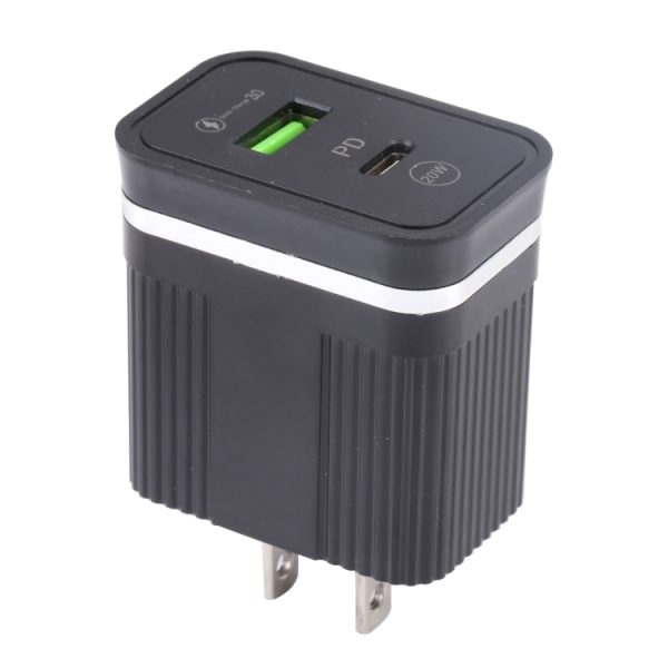 IP8G7751B_4.jpg 46-A2C2 20W PD + QC3.0 USB Multifunction Fast Charger,US Plug, US Plug