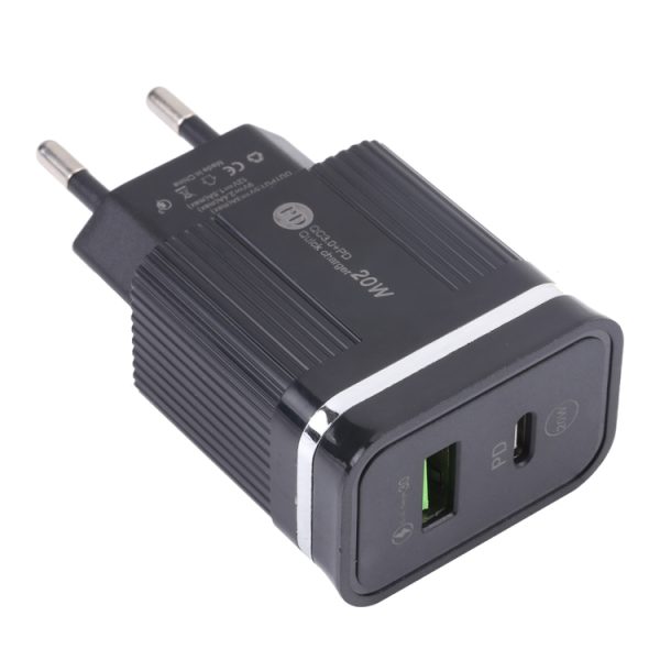 IP8G7752B-1.jpg 46-A2C2 20W PD + QC3.0 USB Multifunction Fast Charger,EU Plug, EU Plug